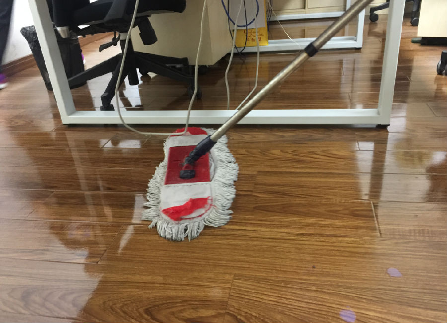 郁南县木地板保洁案例